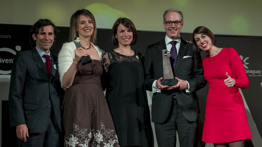 Simone Riccardi and Silvia Ombellini during the UNWTO Awards