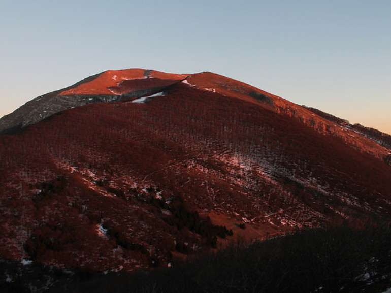 The Monte Cucco red pastel, photo by Marco Fraternali via Flickr